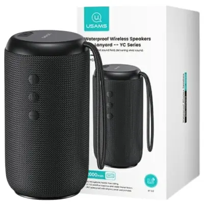USAMS BLUETOOTH 5.0 ZVOČNIK VODOODPOREN 10W Z VRVICO ZA TELEFONE