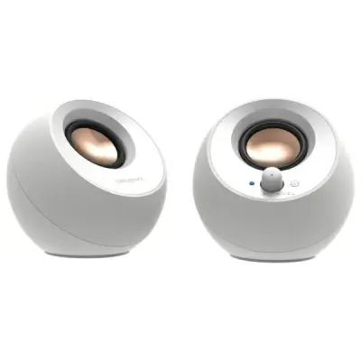 CREATIVE RAČUNALNIŠKI ZVOČNIKI PEBBLE 2.0 V3 BLUETOOTH 5.0 USB-C BELI