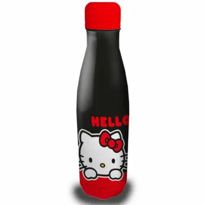 CORIEK HELLO KITTY STEKLENIČKA ZA VODO 500ML ČRNI POKROV ZA PITJE