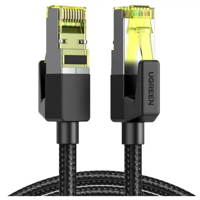 Ugreen NW150 Ethernet RJ45 Kabel Cat 7 10Gbps, 10m - Črna