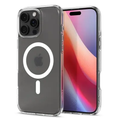 Ohišje Spigen Ultra Hybrid Mag z MagSafe za iPhone 16 Pro - prozorno