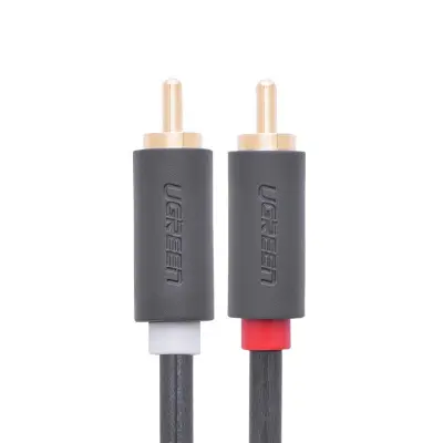 Ugreen AV104 Stereo RCA Kabel 2RCA na 2RCA, 1m - Siva