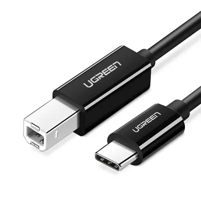 Ugreen US370 45106 Kabel za tiskalnik USB-C do USB-B 2m - Črna