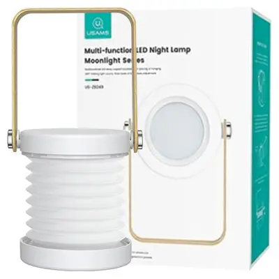 USAMS VEČFUNKCIONALNA LED SVETILKA ZA SPALNICO MIZA, BELA