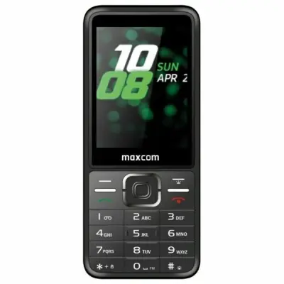 MAXCOM MM244 SE DUALSIM ČRN MOBILNI TELEFON ZA STAREJŠE