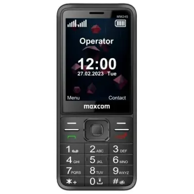 MAXCOM MM245 4G MOBILNI TELEFON ČRN PAMETNI TELEFON ZA 4G Z EKRANOM