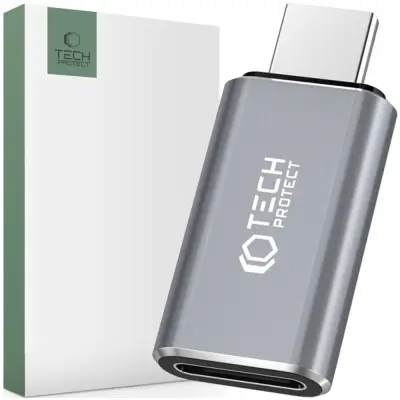 TECH-PROTECT ULTRABOOST ADAPTER TIP-C ZA LIGHTING GREY 100W