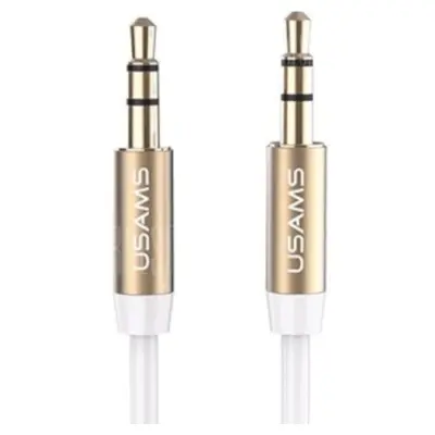 USAMS AVDIO JACK ADAPTER 3,5 MM - 3,5 MM 1M BELA/BELA ZA TELEFONE