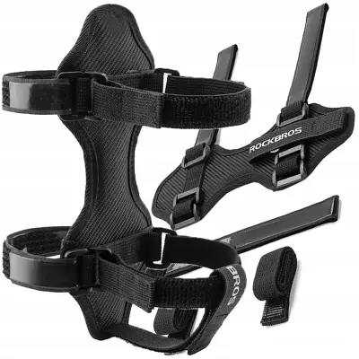 ROCKBROS KOLESARSKI TRAK Z VELCRO ZA BLUETOOTH KOLESARSKI ZVOČNIK, ČRN
