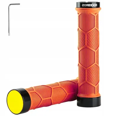 ROČAJI ROCKBROS BIKE GRIP Z ODSEVOM BIKE COMFORTABLE ORANŽEN