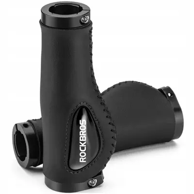 ROCKBROS BIKE GRIP USNJENI BIKE GRIPES PROFESSIONAL BLACK