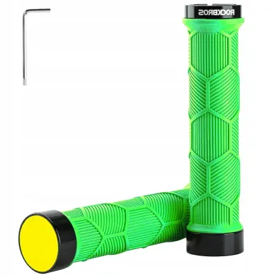 ROČAJI ZA KOLESA ROCKBROS Z ODSEVOM DURABLE UDOBNO ZELENI
