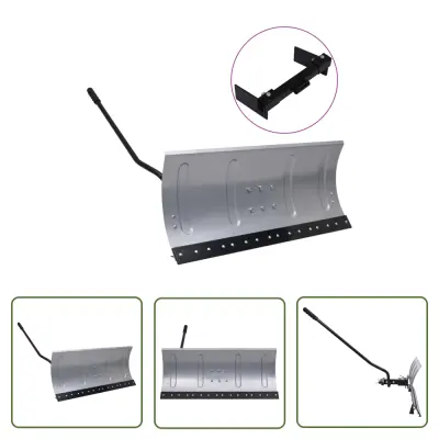 The Living Store Snežni plug za kosilnico z adapterjem 100 cm - Snežni Plug Za Kosilnico