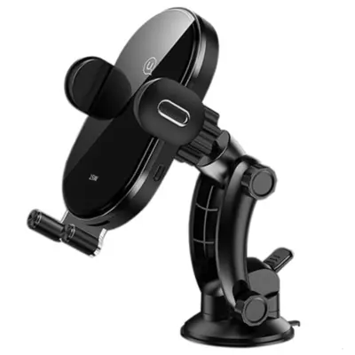 USAMS AVTOMATSKA INDUKCIJSKA ROČKA 15W ZA STEKLENE TABLE ČRNA ZA TELEFONE