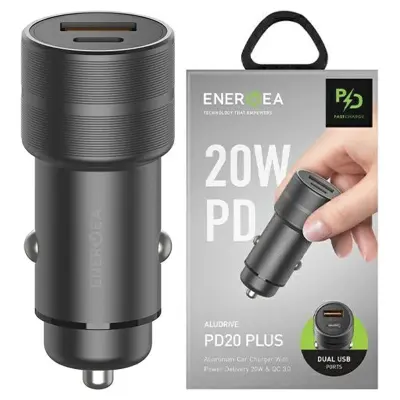 AVTOPOLNILEC ENERGEA 1XUSB 1XUSB-C PD-QC 3.0 38W GUNMETAL