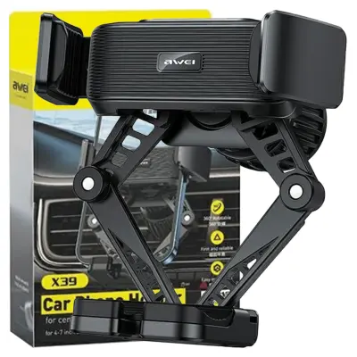 AWEI GRAVITY AVTODRŽALO X39 ZA PREZRAČEVALNE MREŽKE ČRNO