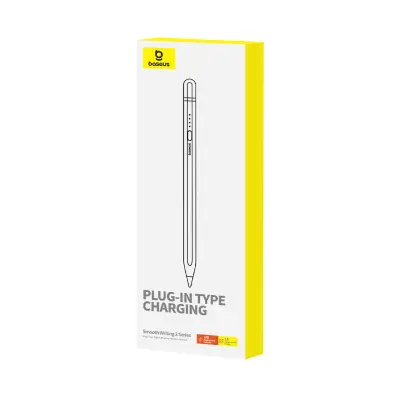 Stylus pisalo za iPad z aktivno zamenljivo konico Smooth Writing 2 + USB-A kabel bel
