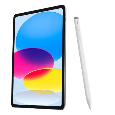 Stylus pisalo za iPad z aktivno zamenljivo konico Smooth Writing 2 s kablom USB-C bele barve