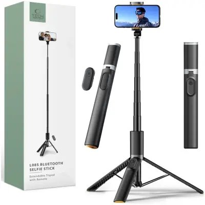 TECH-PROTECT L08S BLUETOOTH SELFIE STICK STATIV ZA TELEFONE ČRN