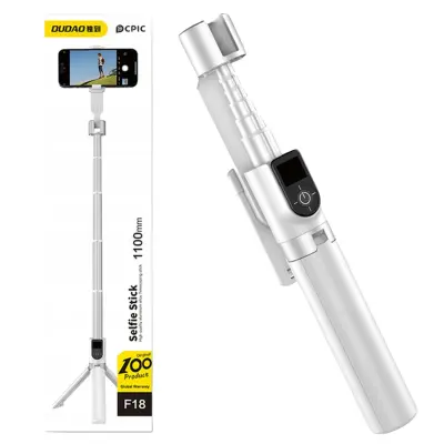 DUDAO SELFIE STICK TELESKOPSKA PALICA S TRINOŽNIKOM BELA ZA TELEFON