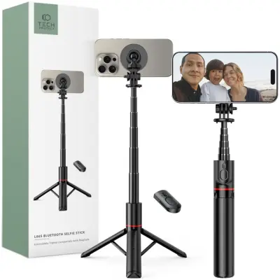 TECH-PROTECT L06S ZA STATIV MAGSAFE SELFIE STICK ZA IPHONE BLUETOOTH ČRN