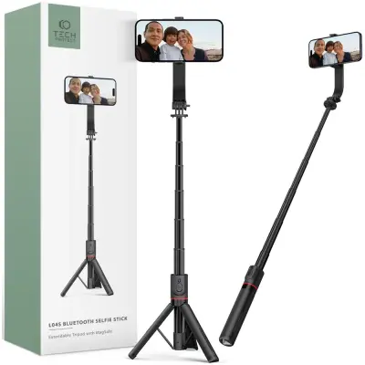 TECH-PROTECT L04S MAGSAFE BLUETOOTH SELFIE STICK STATIV ZA IPHONE ČRN