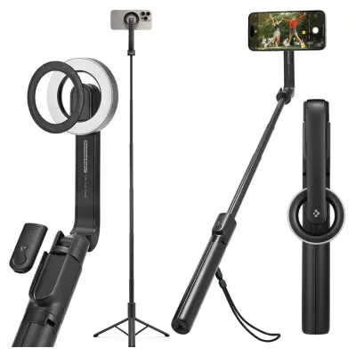 SPIGEN S580W ZA STATIV MAGSAFE SELFIE STICK ZA IPHONE BLUETOOTH ČRN