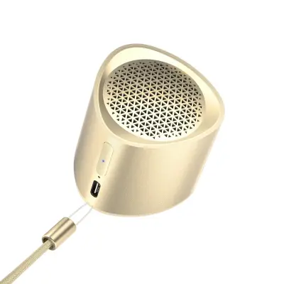 Mali Mini TWS Nimo Bluetooth 5.3 5W brezžični zvočnik, zlat