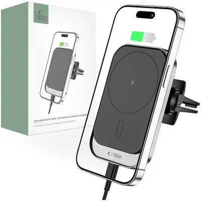 TECH-PROTECT MAGNETNI ZA MAGSAFE VENT CAR MOUNT POLNILEC 15W ZA IPHONE