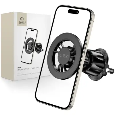 TECH-PROTECT N56 MAGNETNI ZA MAGSAFE VENT CAR NOSILEC ČRN ZA IPHONE SAMSUNG