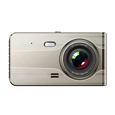 Full HD G-sensor LCD avtomobilski videorekorder s kamero za vzvratno vožnjo, bež barve