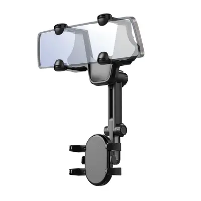 AVTO DRŽALO ZA TELEFON ZA VZVRATNO OGLEDALO OVITEK ČRNA