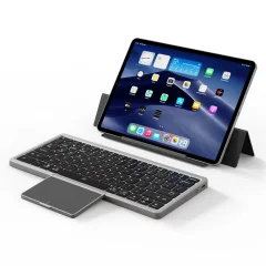 DUX DUCIS BREZŽIČNA BLUETOOTH TIPKOVNICA S SLEDILNO PLOŠČINO OK SERIJA ČRNA