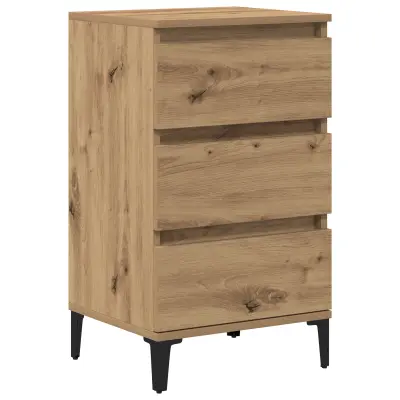 vidaXL Nočna omarica Artisan Oreh 40x35x70 cm Inženirski les