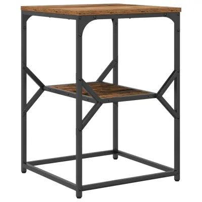 vidaXL Stranska miza Staro les 41x40x60 cm Izdelano les