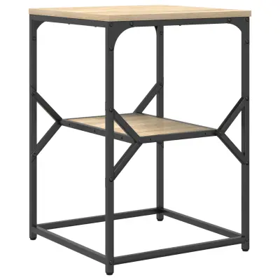 vidaXL Stranska miza Sonoma hrast 41x40x60 cm inženirska lesa