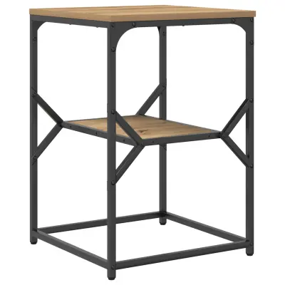 vidaXL Stranska miza Artisan Oak 41x40x60 cm inženirska deska