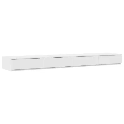 vidaXL Predali za posteljo Bela 180x36,5x16,5 cm Iz Inženirskega lesa