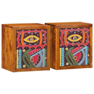 vidaXL nočne omarice 2 kosa 35x30x40 cm trd les akacije