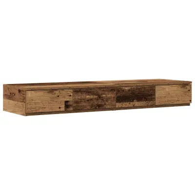 vidaXL predalniki staro les 120x36,5x16,5 cm predelano les