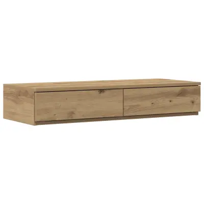 vidaXL Predali za posteljo Artisan Oak 90x36,5x16,5 cm Inženirski les