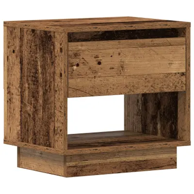 vidaXL Nočna omarica Starega lesa 45x34x44 cm Izdelana iz lesa