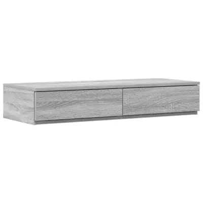 vidaXL Predali za posteljo Siva Sonoma 75x36,5x16,5 cm iz inženirskega lesa