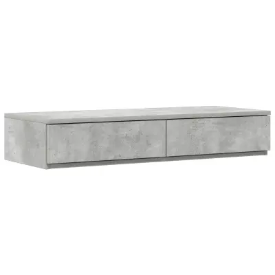 vidaXL Posteljni predali Betonsko sivi 75x36,5x16,5 cm, narejeni iz iverne plošče
