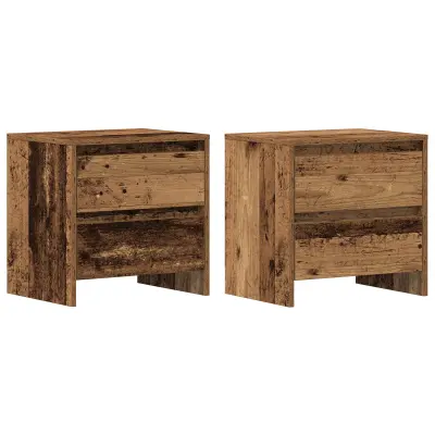 vidaXL Nočna omarica 2 kosa Star les 45x34x44,5 cm Inženirski les