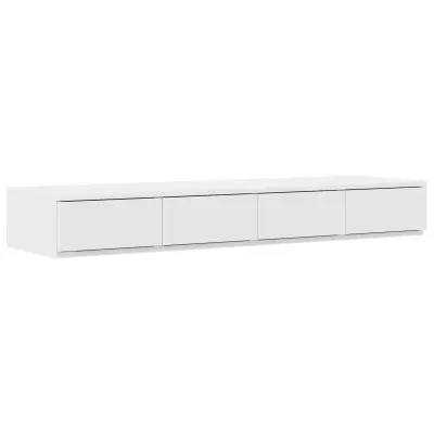 vidaXL Posteljni predali Beli 120x36,5x16,5 cm Izdelani iz lesnih materialov