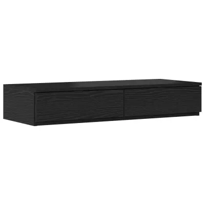 vidaXL Predali za postelje Črna 90x36,5x16,5 cm inženirski les