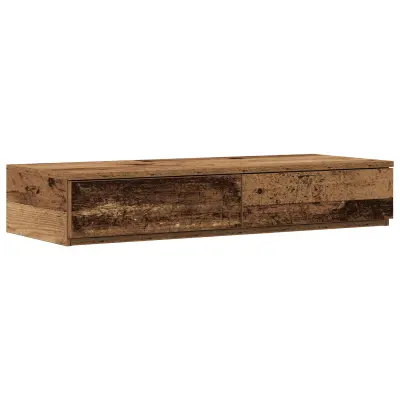 vidaXL Predali za posteljo, star les, 75x36,5x16,5 cm, iz masivnega lesa