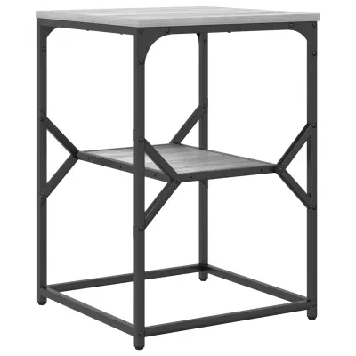 vidaXL Stranski tabelica Siva Sonoma 41x40x60 cm Inženirski les