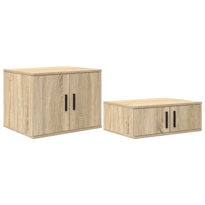 vidaXL Shrambena omara iz inženirskega lesa v barvi sonoma hrasta, 118x41x40 cm